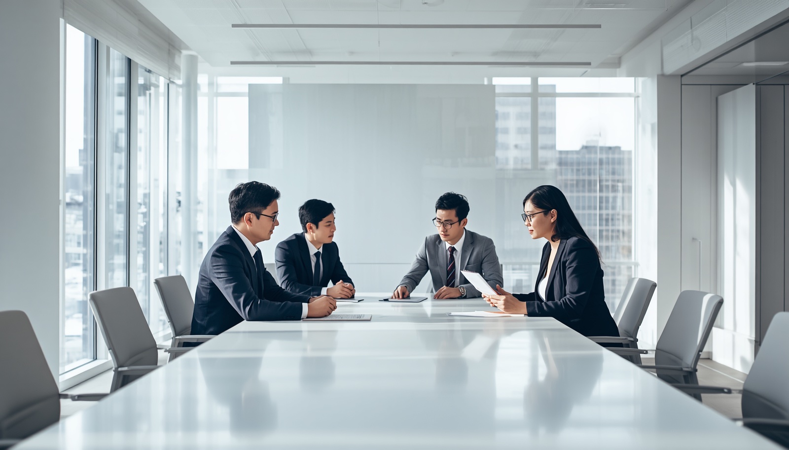 大企業の複数関係者による合議